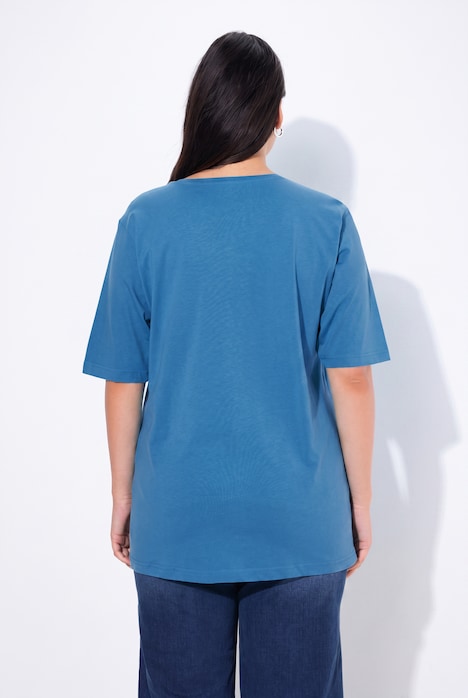 T-Shirt, Rundhalsausschnitt, Relaxed, Halbarm
