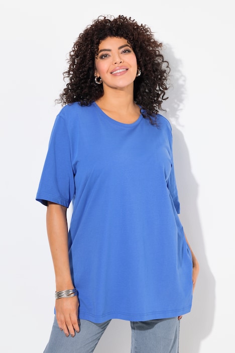 Basic Round Neck Short Sleeve Relaxed Fit  Tee