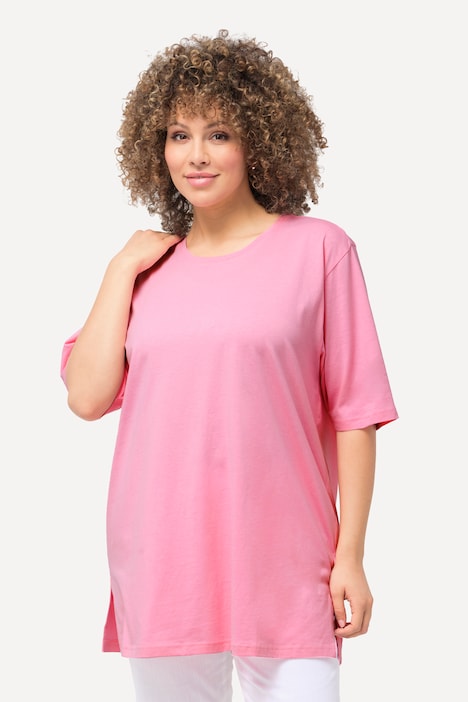 Basic Round Neck Short Sleeve Relaxed Fit  Tee