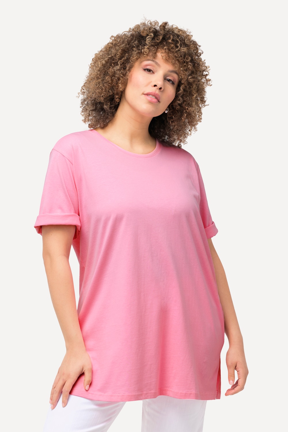 Große Größen T-Shirt, Damen, rosa, Größe: 54/56, Baumwolle, Ulla Popken