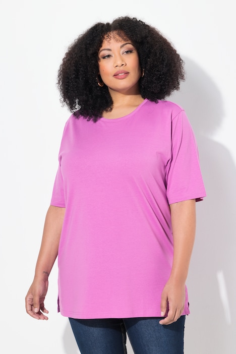 Basic Round Neck Short Sleeve Relaxed Fit  Tee