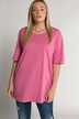 T-shirt, okrągły dekolt, luźny krój, rękaw 1/2