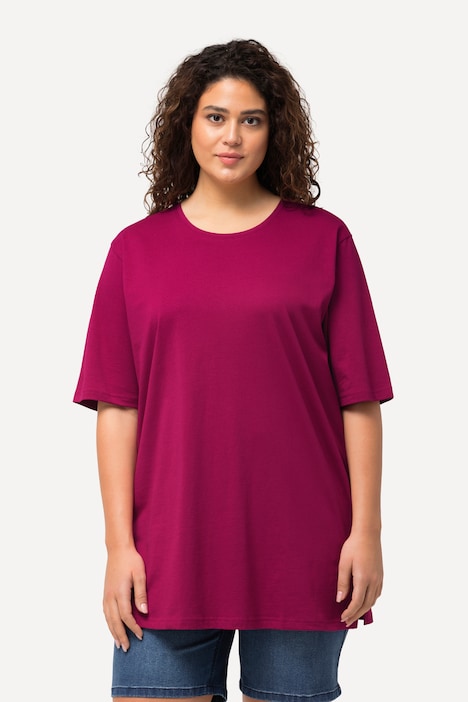 Basic Round Neck Short Sleeve Relaxed Fit  Tee