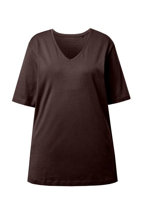 Tričko, výstřih do V, střih Relax, krátké rukávy