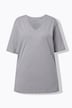 T-shirt, V-hals, relaxed, korte mouw