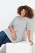 T-shirt, V-hals, relaxed, korte mouw