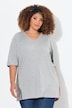 T-shirt, V-hals, relaxed, korte mouw