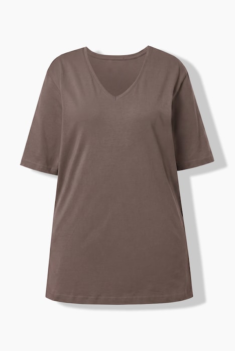 T-Shirt, V-Ausschnitt, Relaxed, Halbarm
