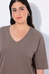 T-Shirt, V-Ausschnitt, Relaxed, Halbarm