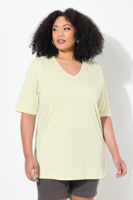 Basic V-Neck Relaxed Fit Short Sleeve Tee