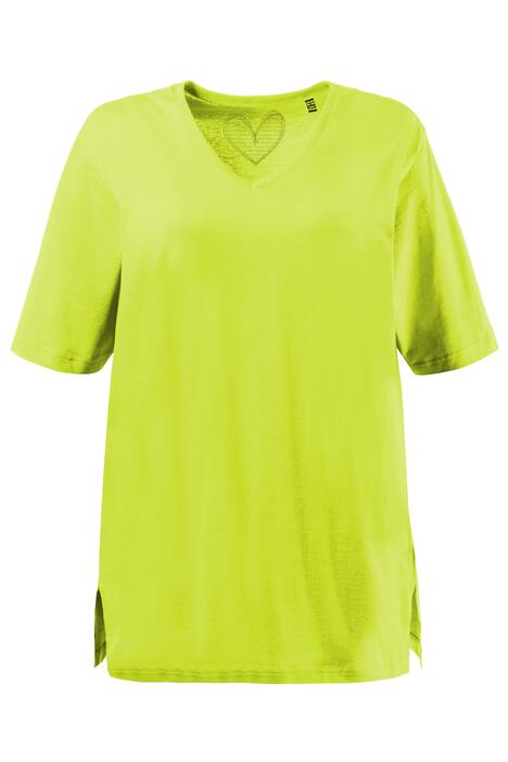 Tričko, výstřih do V, střih Relax, krátké rukávy