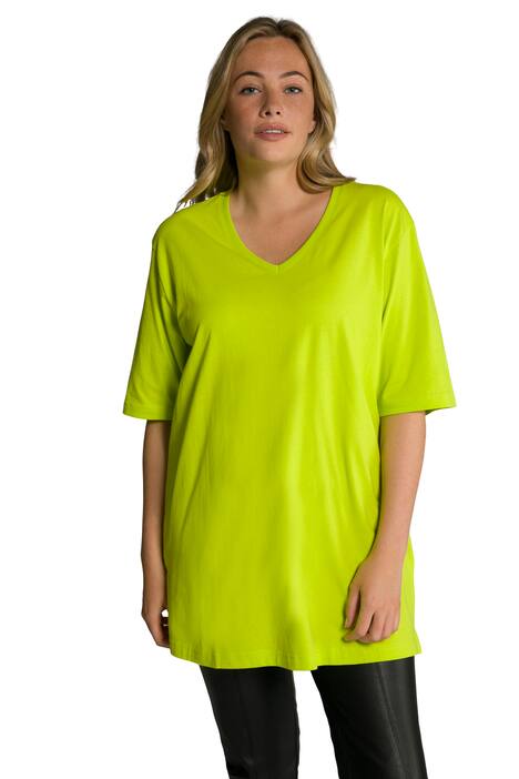 Tričko, výstřih do V, střih Relax, krátké rukávy