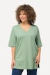 T-shirt coupe Relaxed Fit, décolleté en V et manches courtes