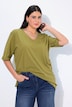 T-Shirt, V-Ausschnitt, Relaxed, Halbarm