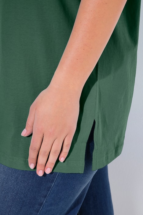 T-Shirt, V-Ausschnitt, Relaxed, Halbarm