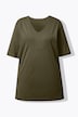 T-shirt, V-hals, relaxed, korte mouw