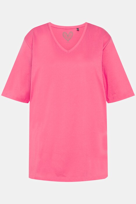T-Shirt, V-Ausschnitt, Relaxed, Halbarm