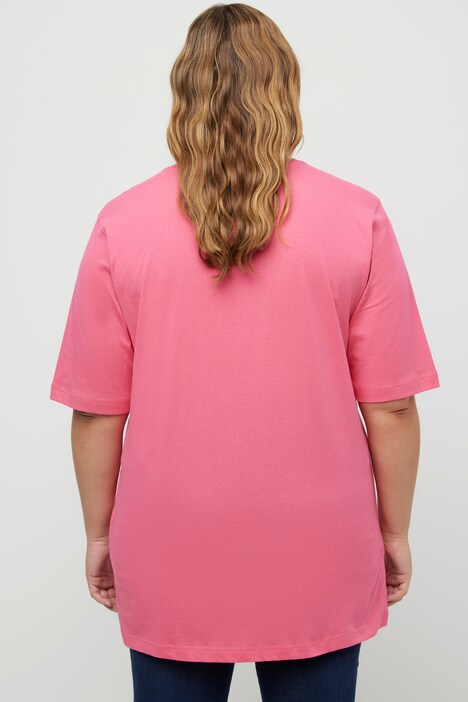 T-Shirt, V-Ausschnitt, Relaxed, Halbarm