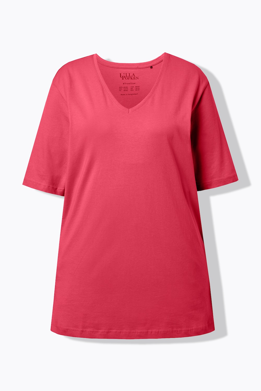 Stora storlekar T-shirt, Dam, rosa, storlek: 66/68, Bomull, Ulla Popken