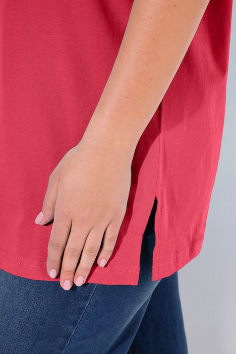 T-Shirt, V-Ausschnitt, Relaxed, Halbarm