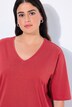 T-shirt, V-hals, relaxed, korte mouw
