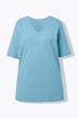 T-shirt, V-hals, relaxed, korte mouw