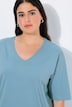 T-shirt, V-hals, relaxed, korte mouw