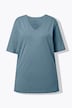 T-shirt, V-hals, relaxed, korte mouw