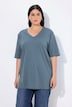 T-shirt, V-hals, relaxed, korte mouw