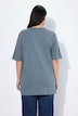 T-shirt, V-hals, relaxed, korte mouw