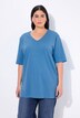 T-shirt, V-hals, relaxed, korte mouw