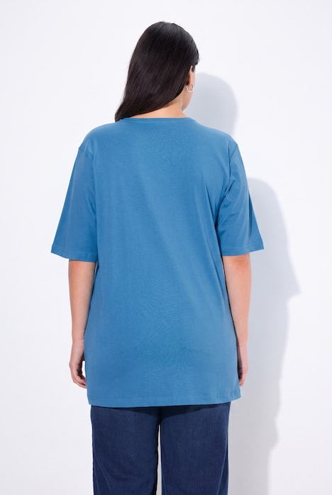T-shirt coupe Relaxed Fit, décolleté en V et manches courtes