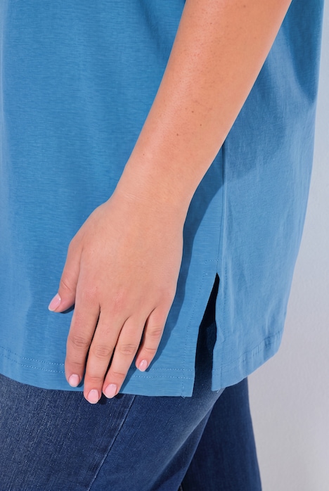 T-shirt coupe Relaxed Fit, décolleté en V et manches courtes