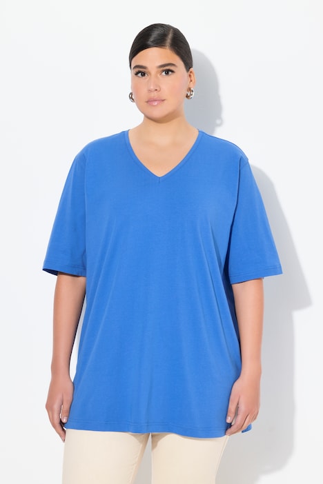 Basic V-Neck Relaxed Fit Short Sleeve Tee