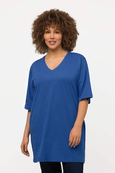 Plus Size Royal Blue Oversized T-Shirt