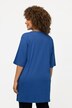 T-shirt, dekolt w serek, luźny krój, rękaw 1/2