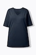 T-shirt, V-udskæring, relaxed, korte ærmer