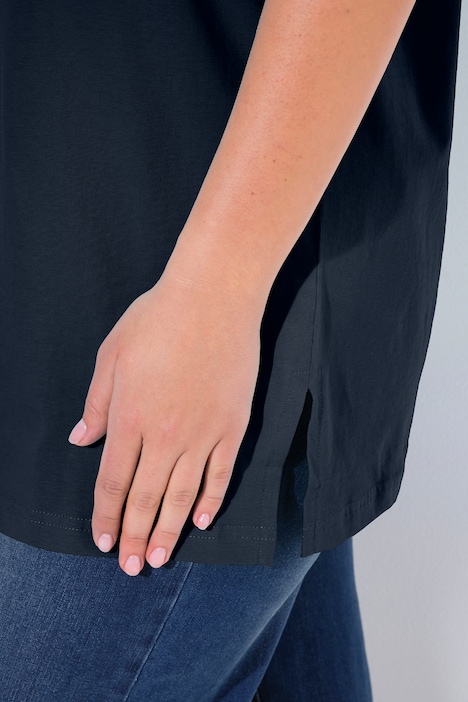 Basic V-Neck Relaxed Fit Short Sleeve Tee