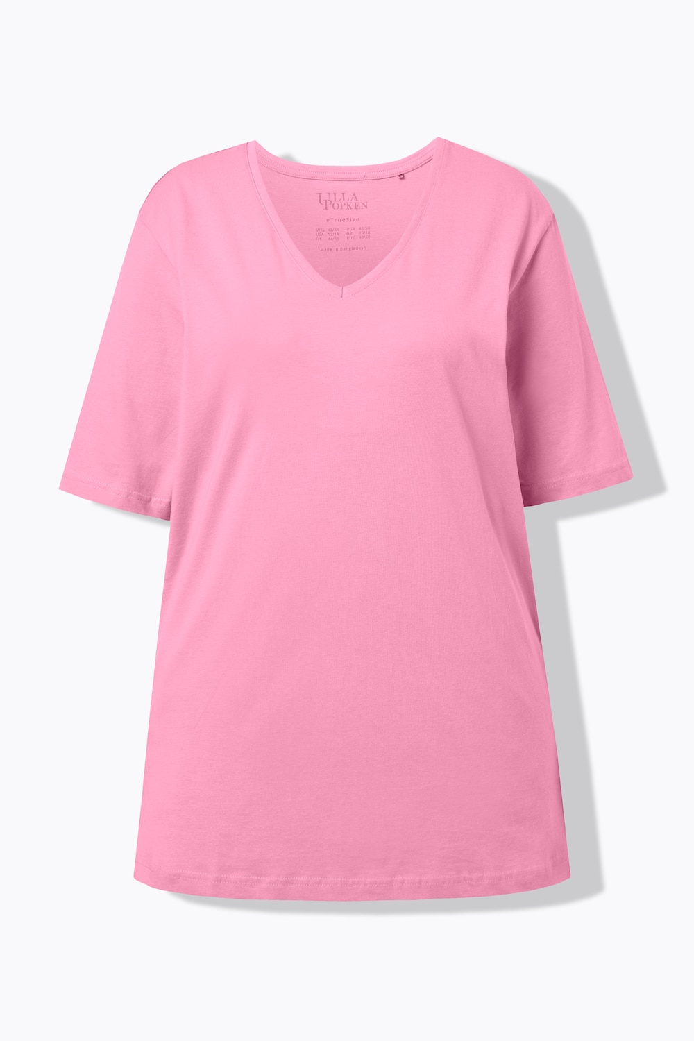 Stora storlekar T-shirt, Dam, rosa, storlek: 58/60, Bomull, Ulla Popken