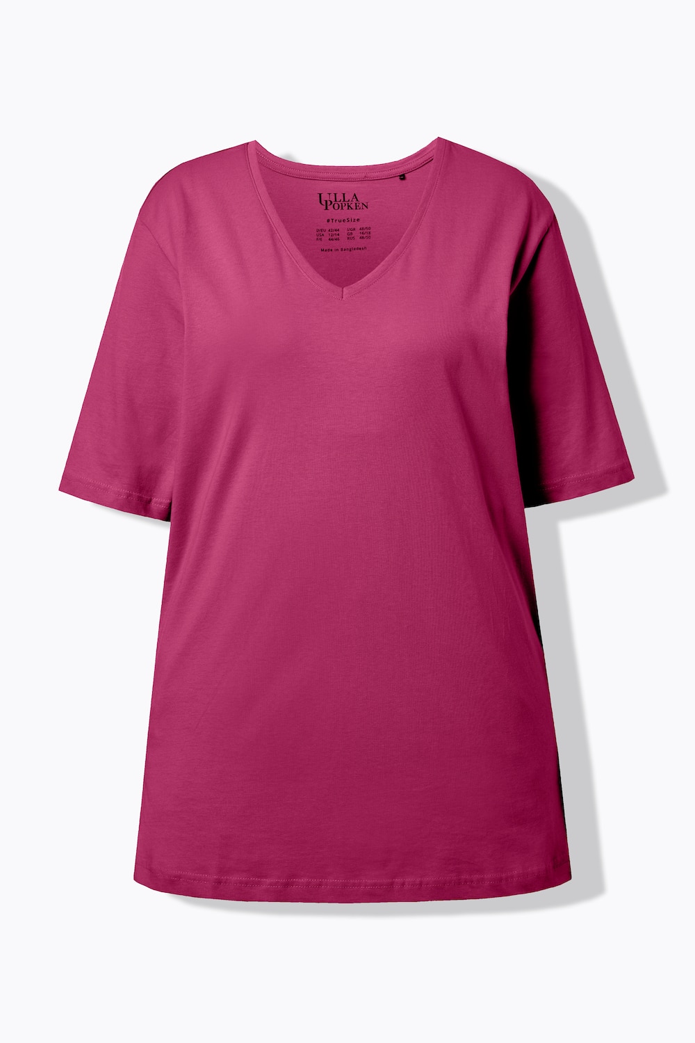 Stora storlekar T-shirt, Dam, rosa, storlek: 58/60, Bomull, Ulla Popken