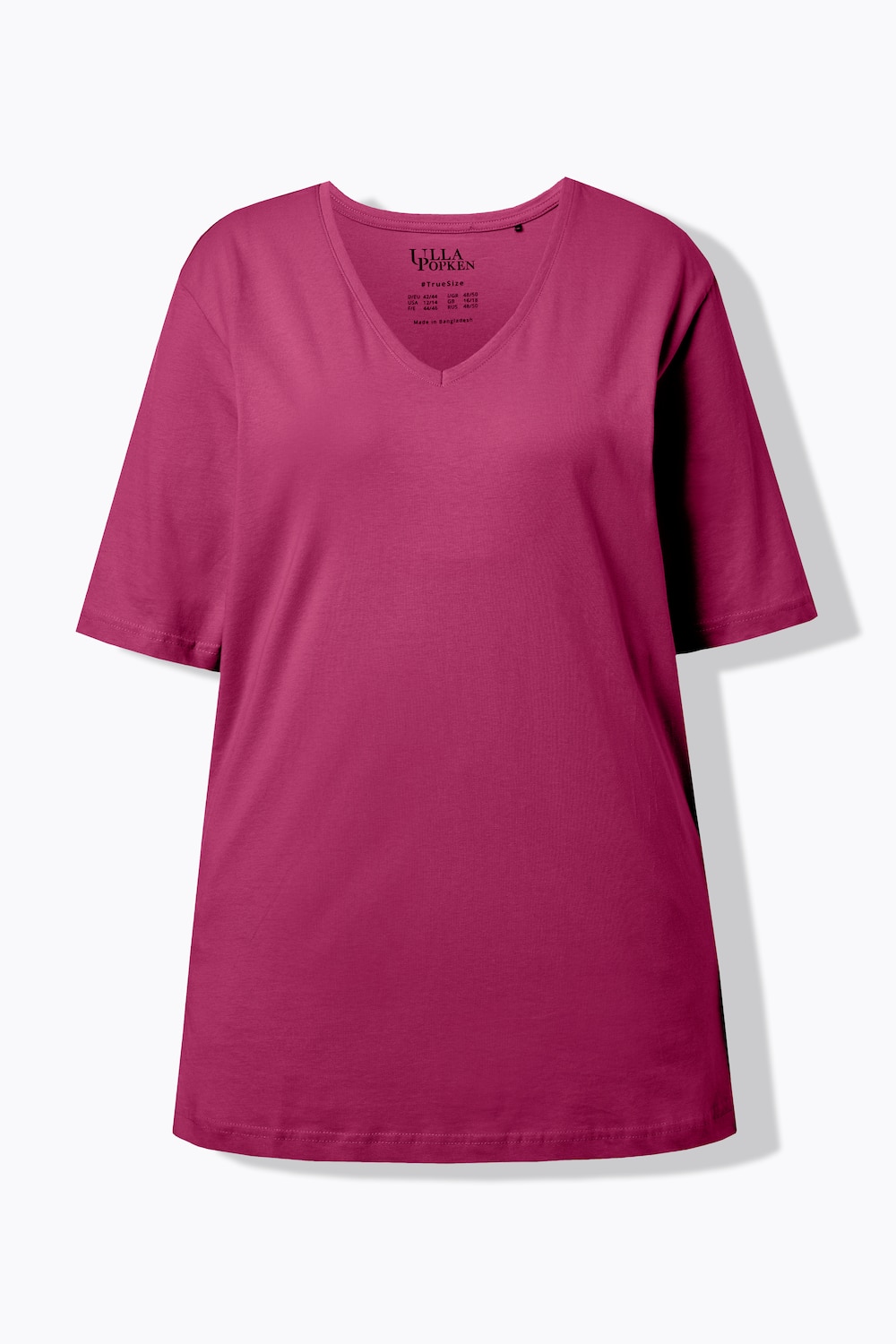 Stora storlekar T-shirt, Dam, rosa, storlek: 46/48, Bomull, Ulla Popken