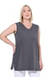 Top, výstřih do V, střih Relax, bez rukávů, bavlna