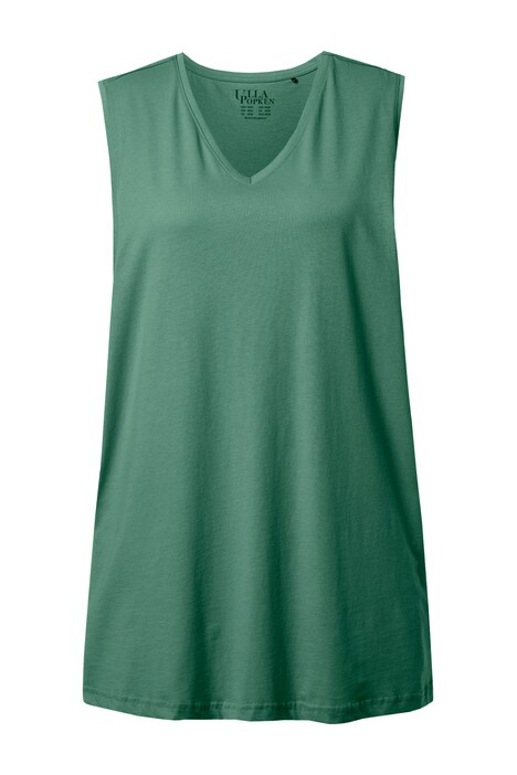 Top, výstřih do V, střih Relax, bez rukávů, bavlna