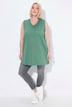 Basic V-Neck Relaxed Fit Cotton Knit Tank