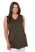 Top, výstřih do V, střih Relax, bez rukávů, bavlna