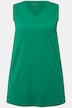 Top, cuello en V, holgado, sin mangas, algodón