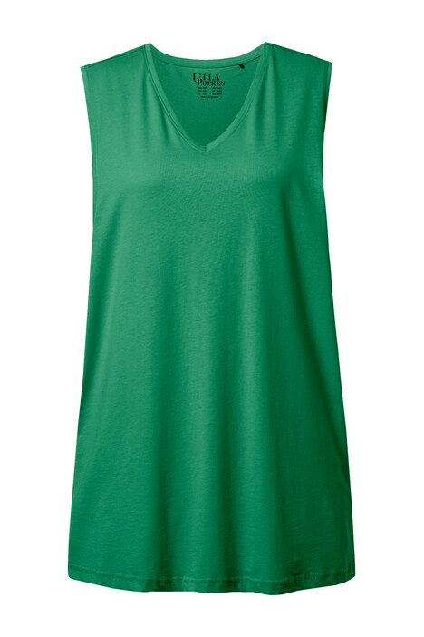 Top, výstřih do V, střih Relax, bez rukávů, bavlna