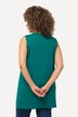 Topp, v-ringning, ledig passform, ärmlös, bomull