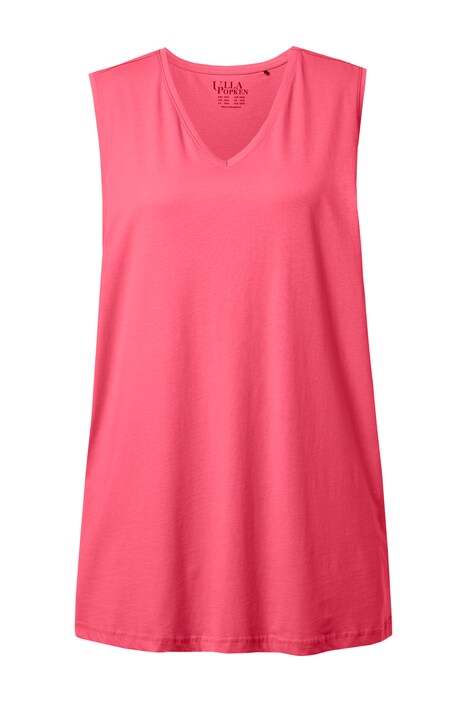 Top, výstřih do V, střih Relax, bez rukávů, bavlna
