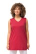 Top, výstřih do V, střih Relax, bez rukávů, bavlna